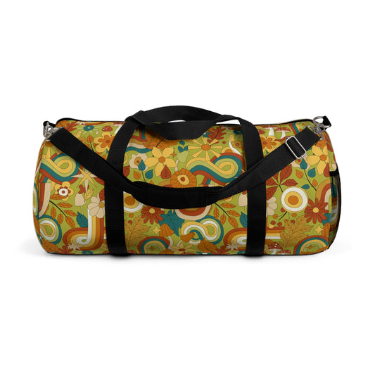 Colorful Retro Pattern Duffel Bag