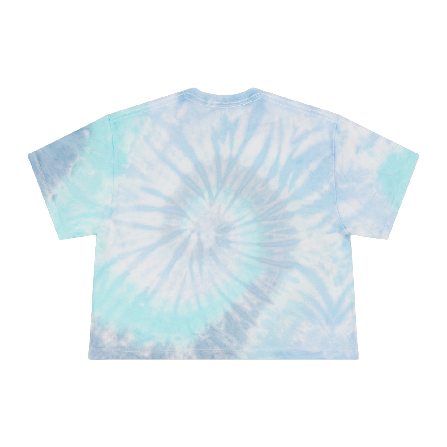 Crybaby Kawaii Pastel Blue Women's Tie-Dye Crop Tee