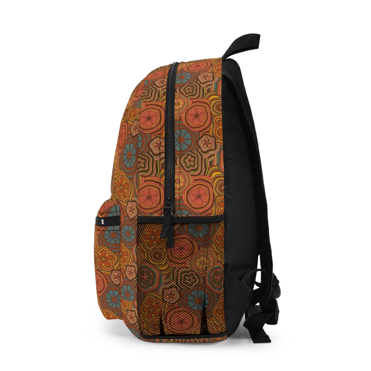 Retro Hippie Floral Backpack