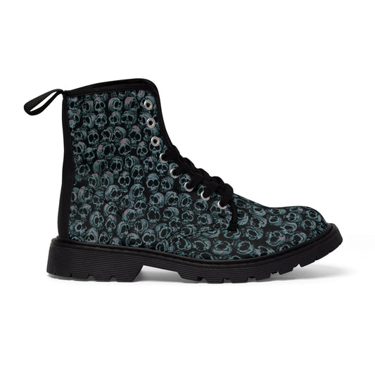 Pile of Skulls Spooky Pattern Women's Boots