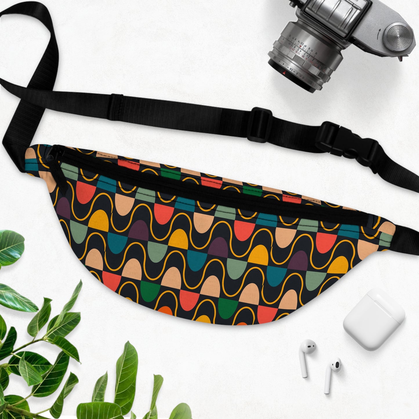 Abstract Pattern Retro Fanny Pack