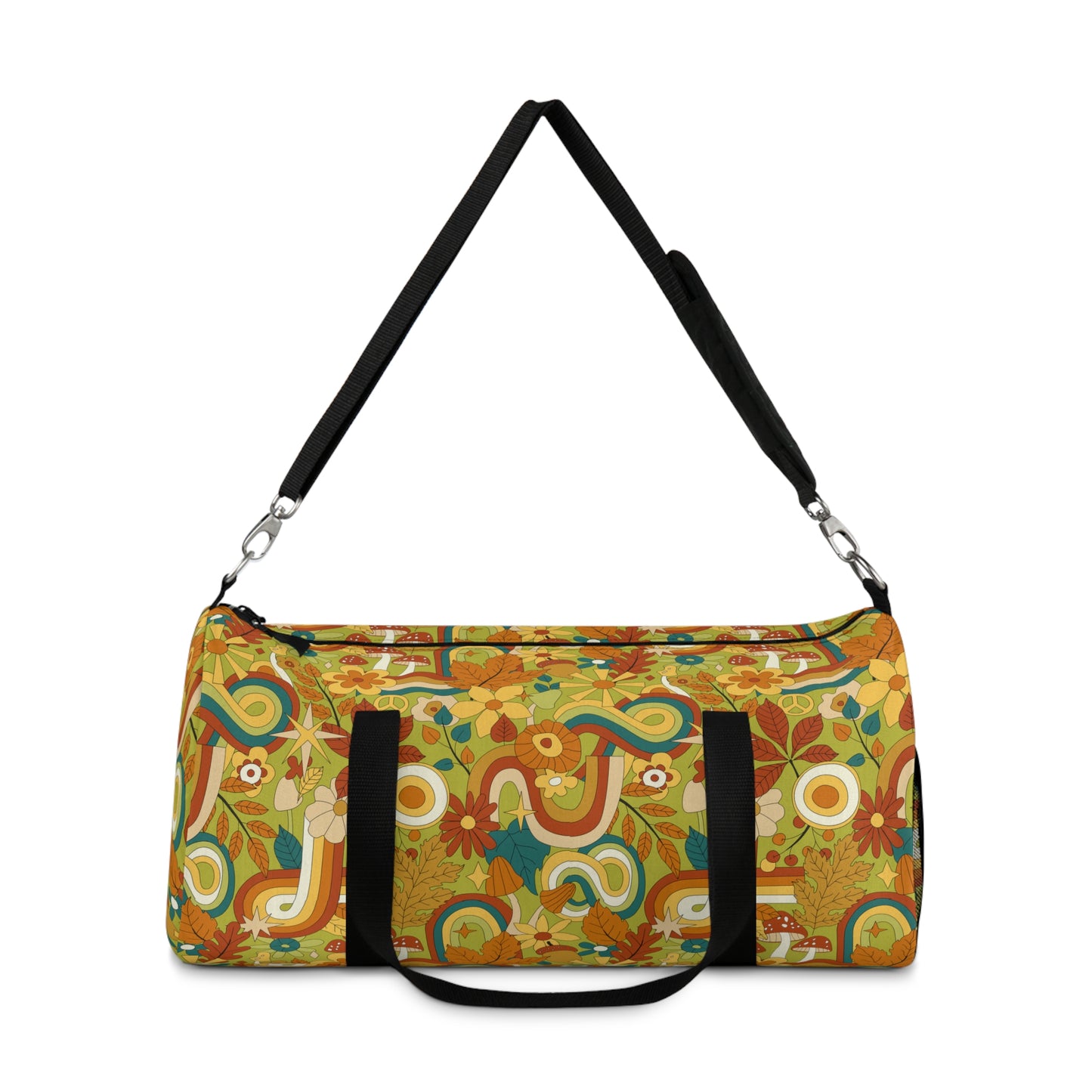 Colorful Retro Pattern Duffel Bag