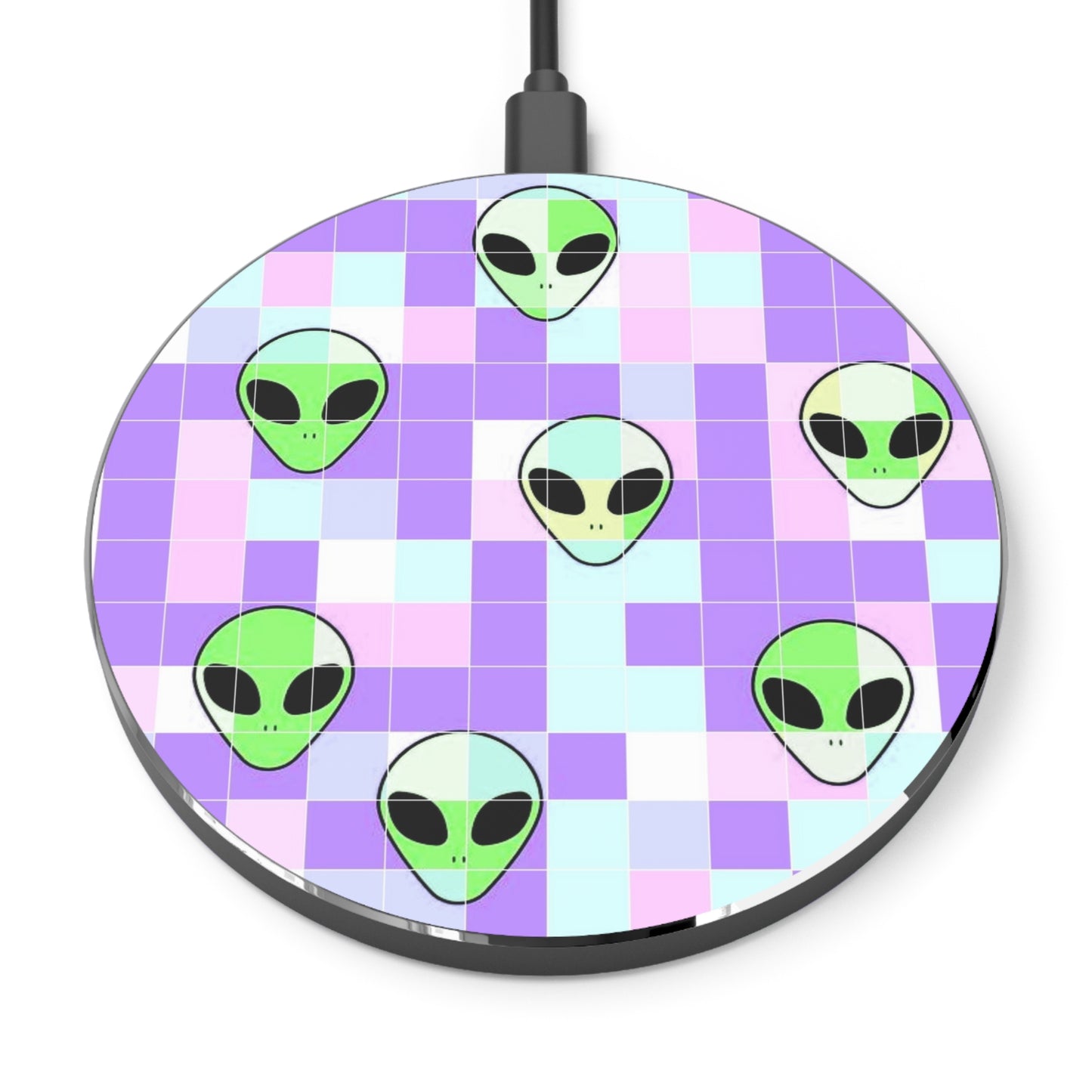 Y2K Alien Themed Wireless Charger