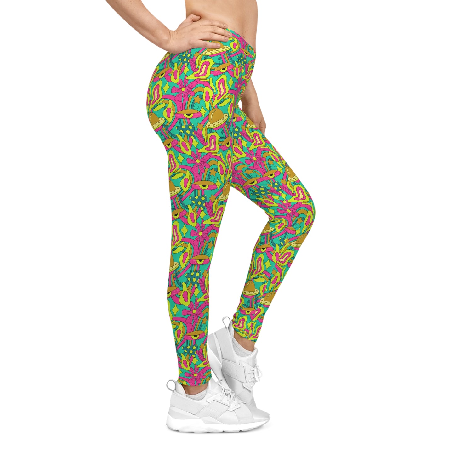 Trippy Colorful Women's Casual Leggings