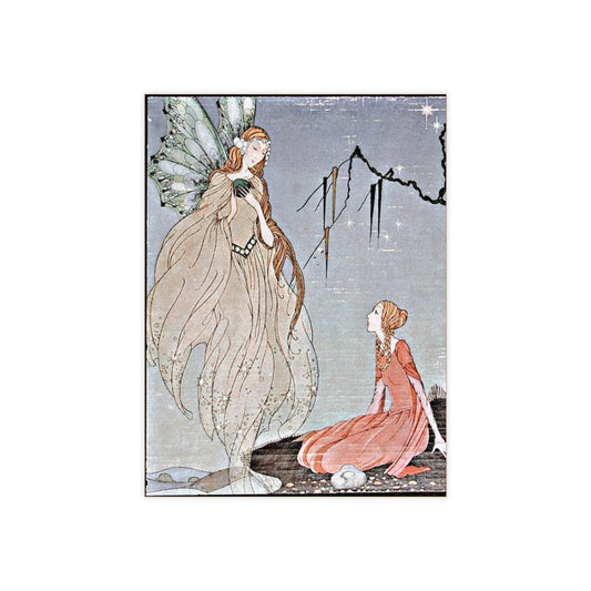 Virginia Frances Sterrett | Old French Fairy Tales 1920| Vintage Fairycore Wall Art Ceramic Photo Tile Style