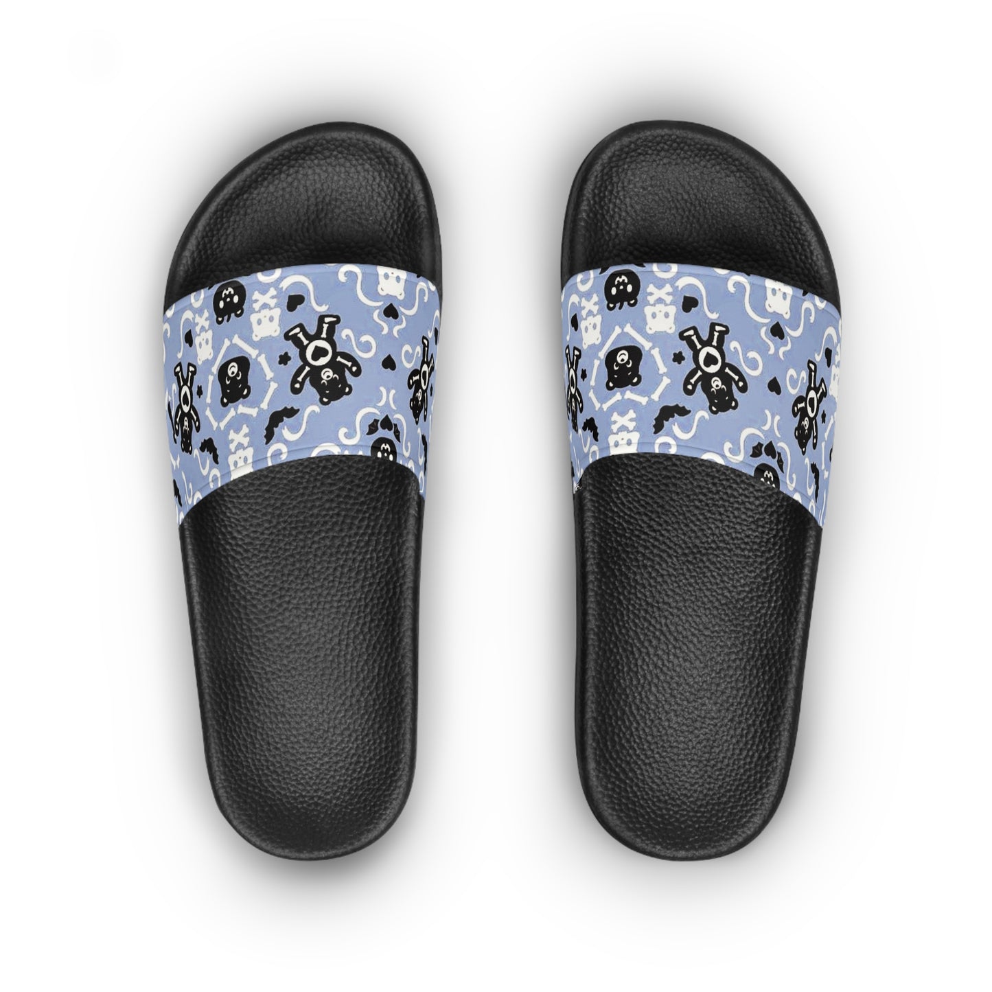 Women's Goth Bear Periwinkle Slide Sandals