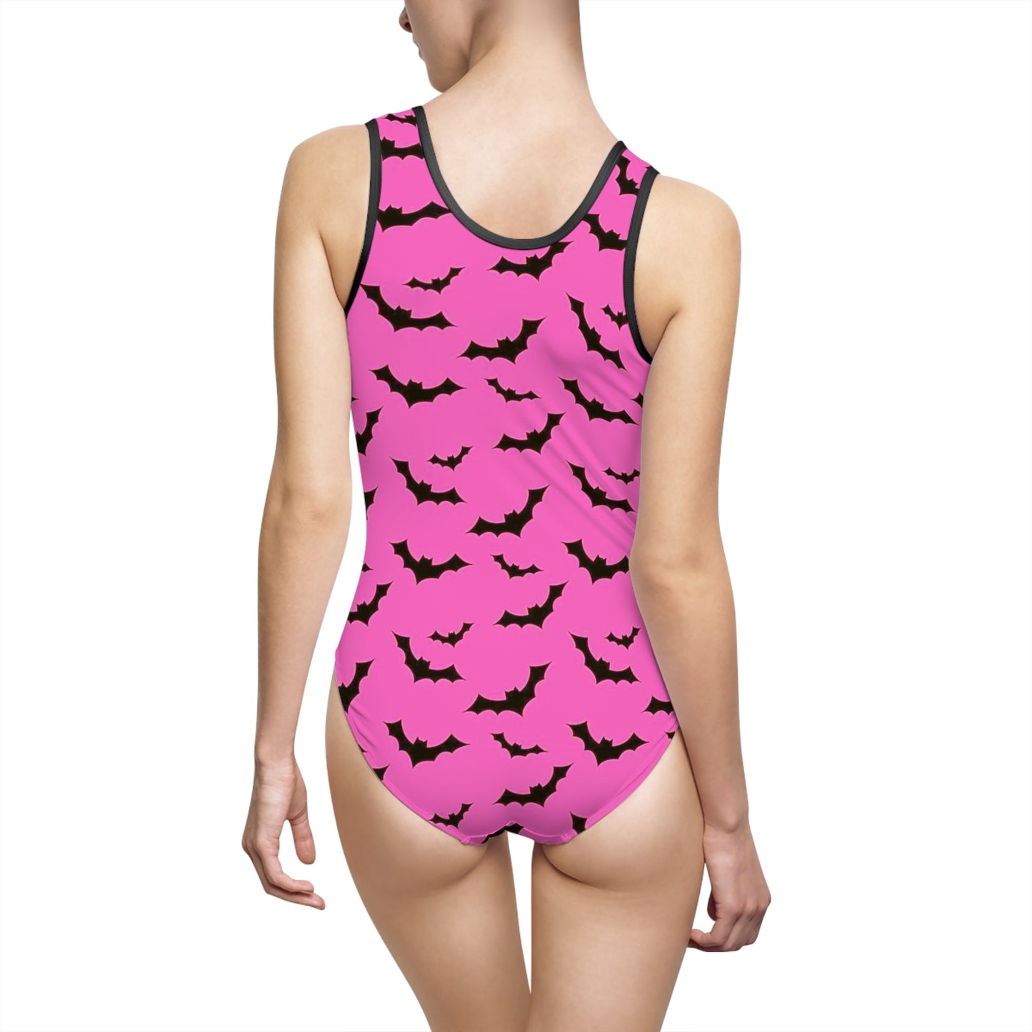 One Piece Swimsuit | Hot Pink Bats