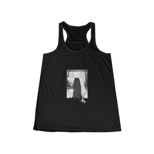 TV Girl Ghost Women's Flowy Black Tank Top