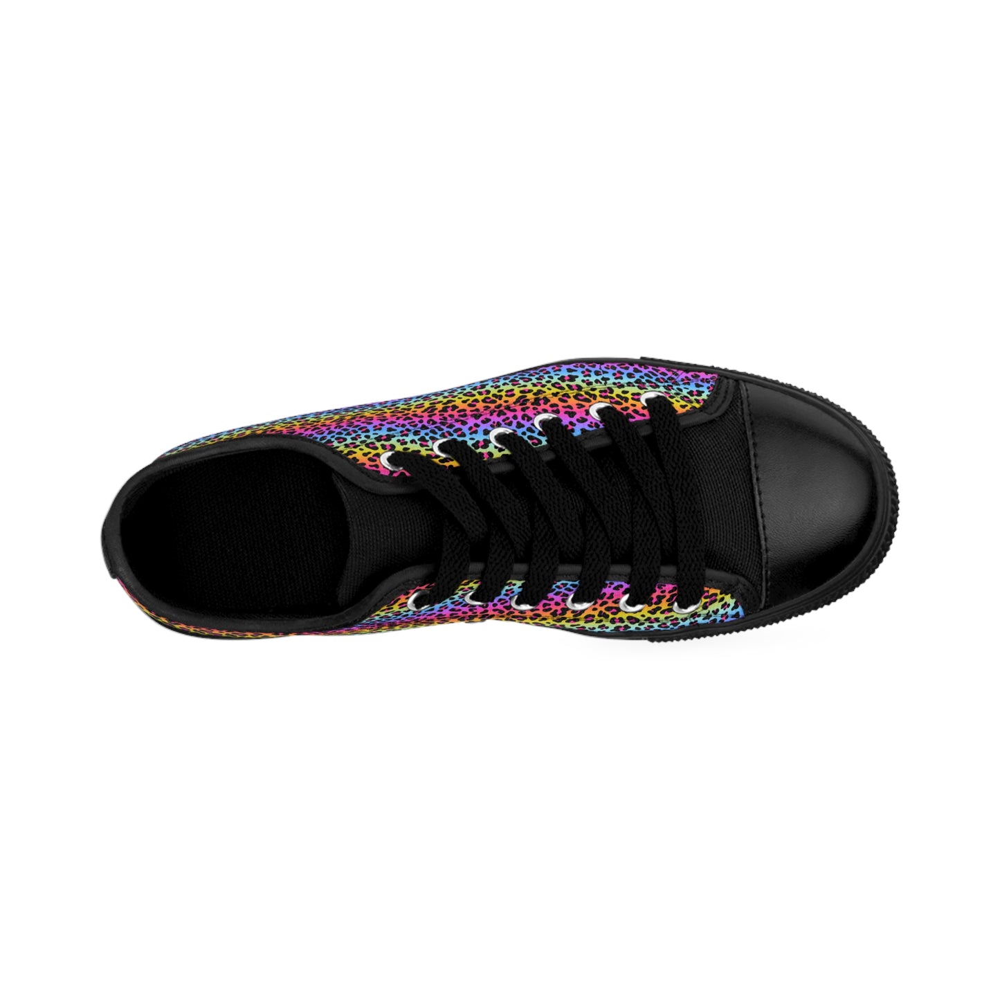 Rainbow Leopard | Women's Low Top Sneakers