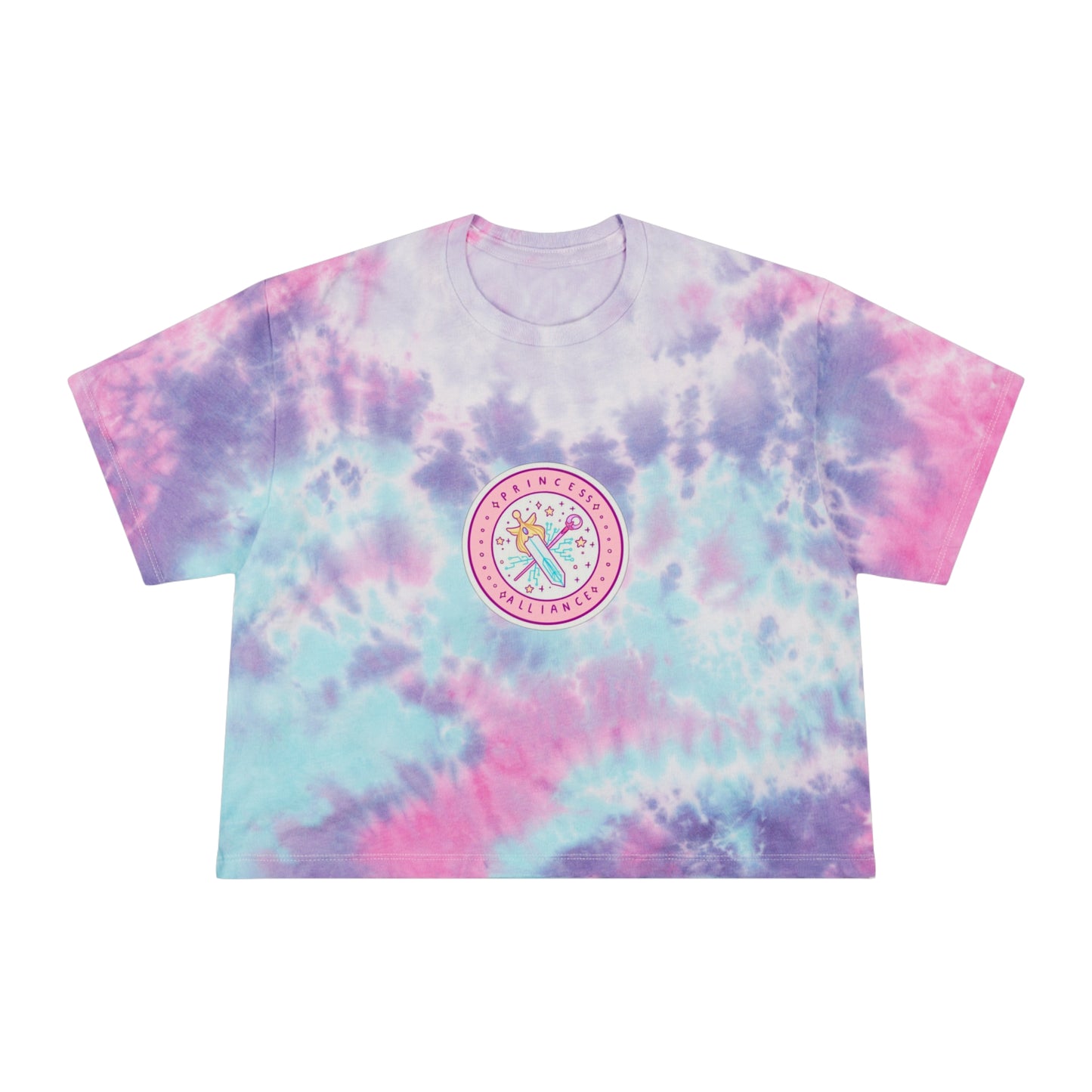 Princess Kawaii Pastel Women's Tie-Dye Crop Tee