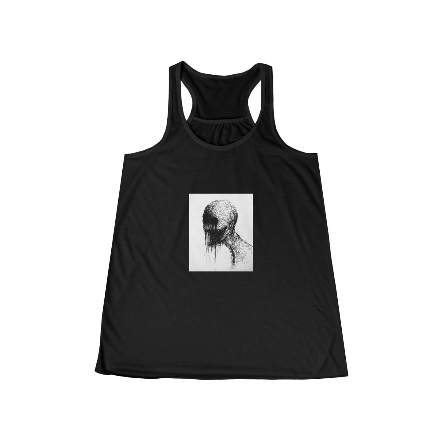 Creepy Ghoul Women's Flowy Black Tank Top