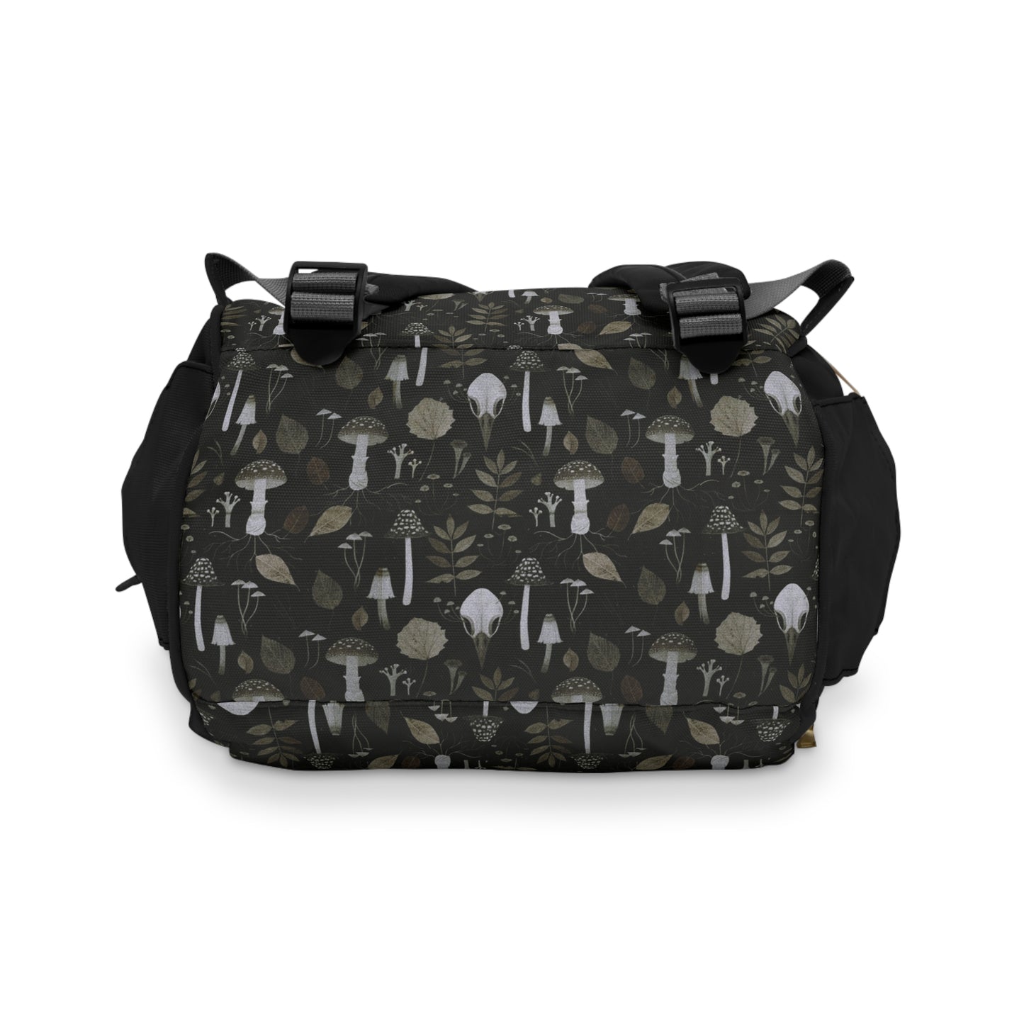 À la mode Whimsical Multifunctional Black Diaper Backpack