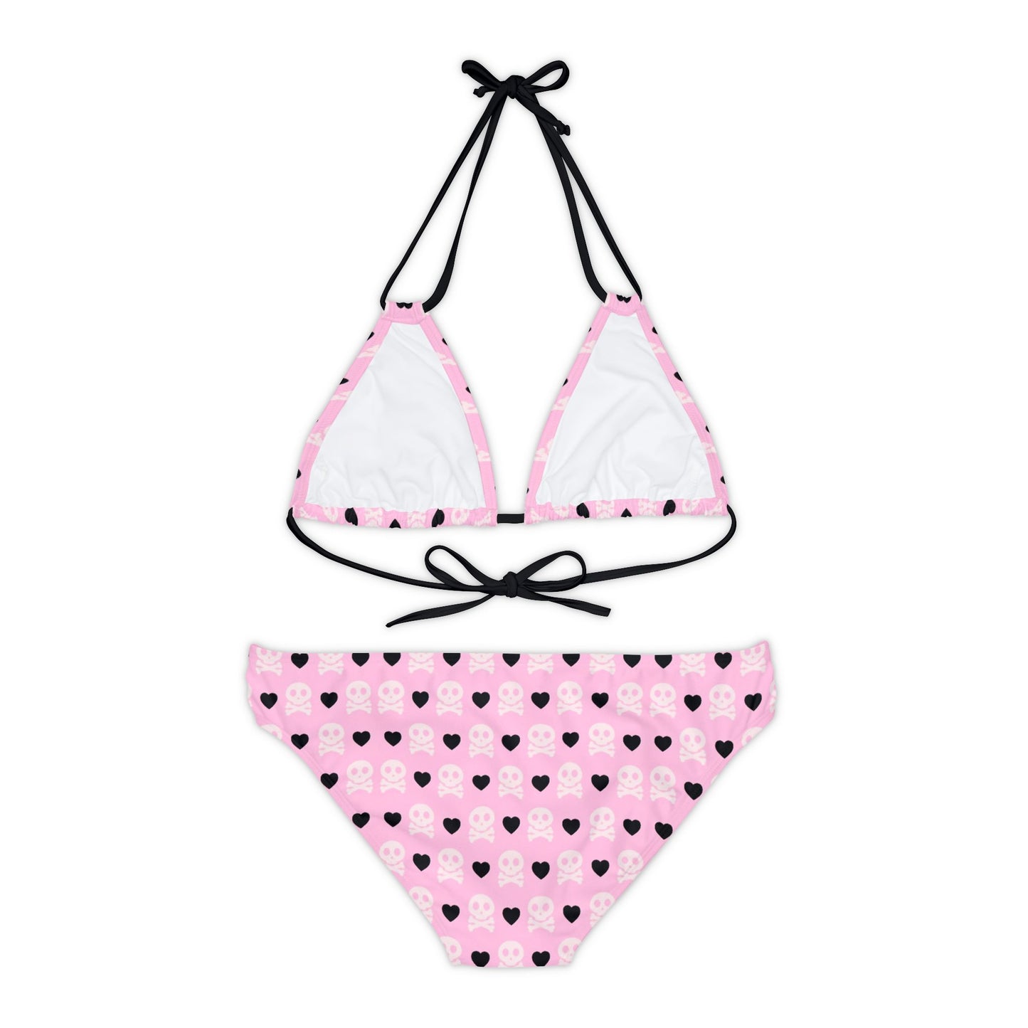 Cute Skulls Pastel Pink Bikini Set