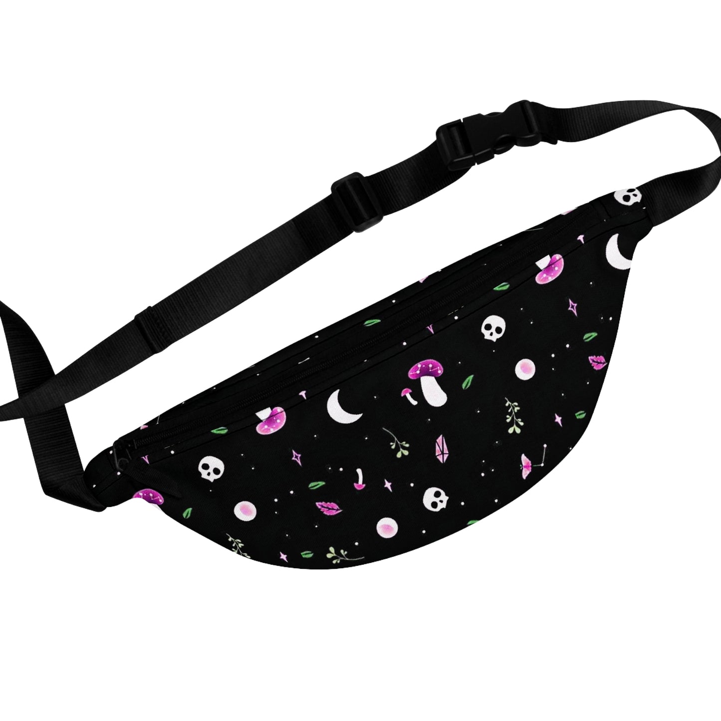 Whimsical Pink Mushroom Fanny Pack