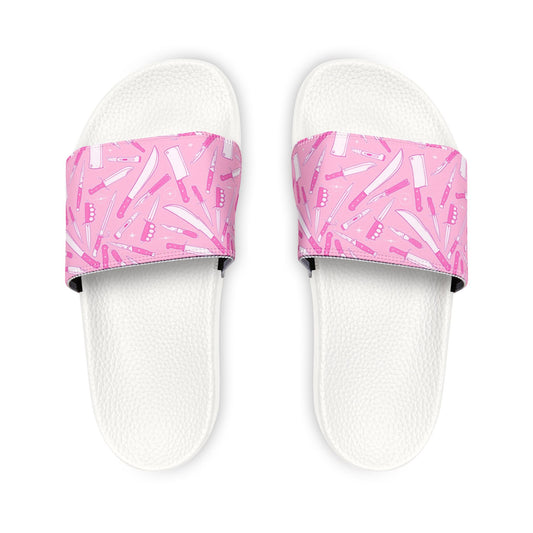 Kawaii Knives Women's Pastel Pink Slide Sandals