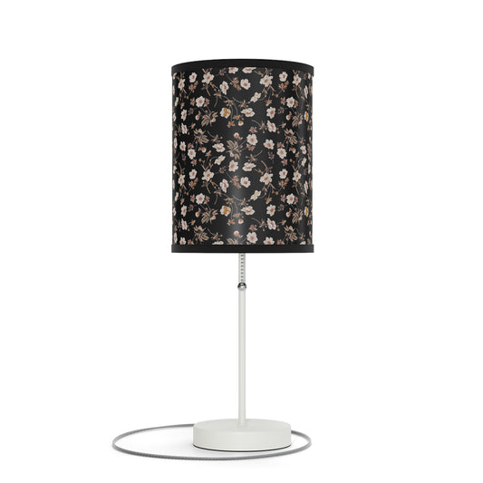 Boho Chic Lamp | Black Vintage Floral