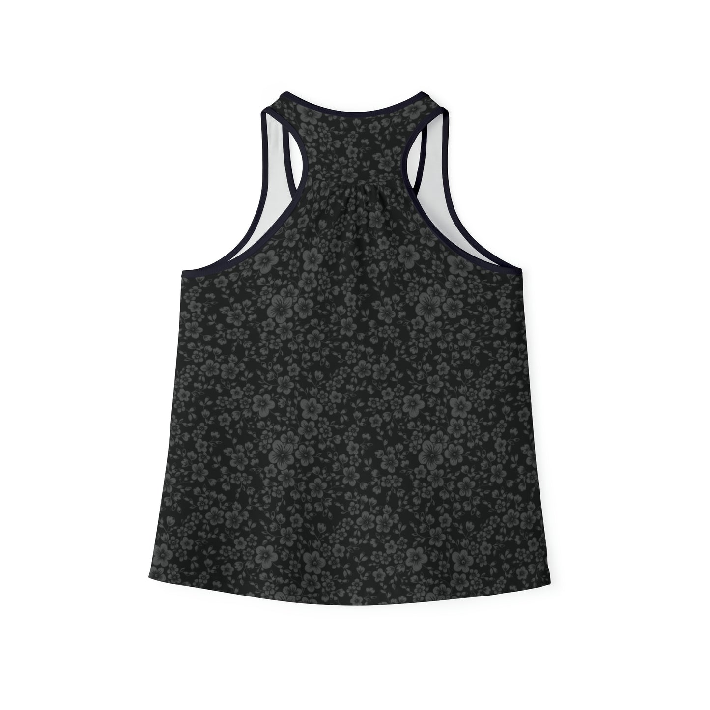 Women's Gray Floral Tank Top