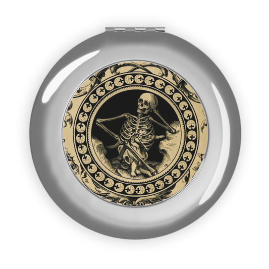 Skeleton Art Women's Goth Compact Mirror