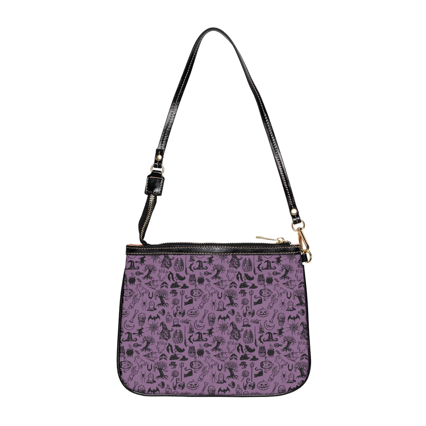 Purple Halloween Themed Small Shoulder Bag