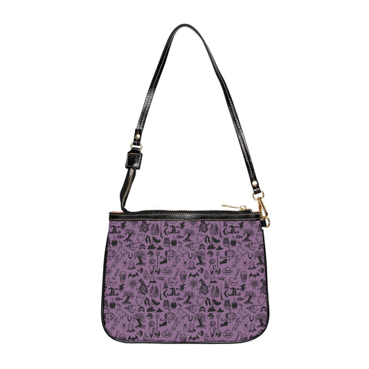 Purple Halloween Themed Small Shoulder Bag