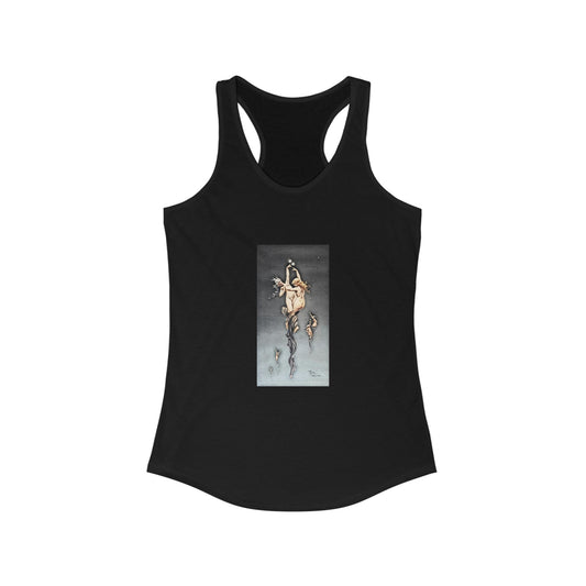 Bewitching Art Deco Artsy Women's Ideal Racerback Blank Tank Top