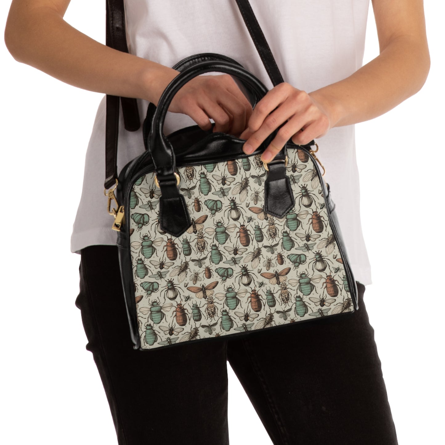 Shoulder Handbag - Vintage Bug Themed