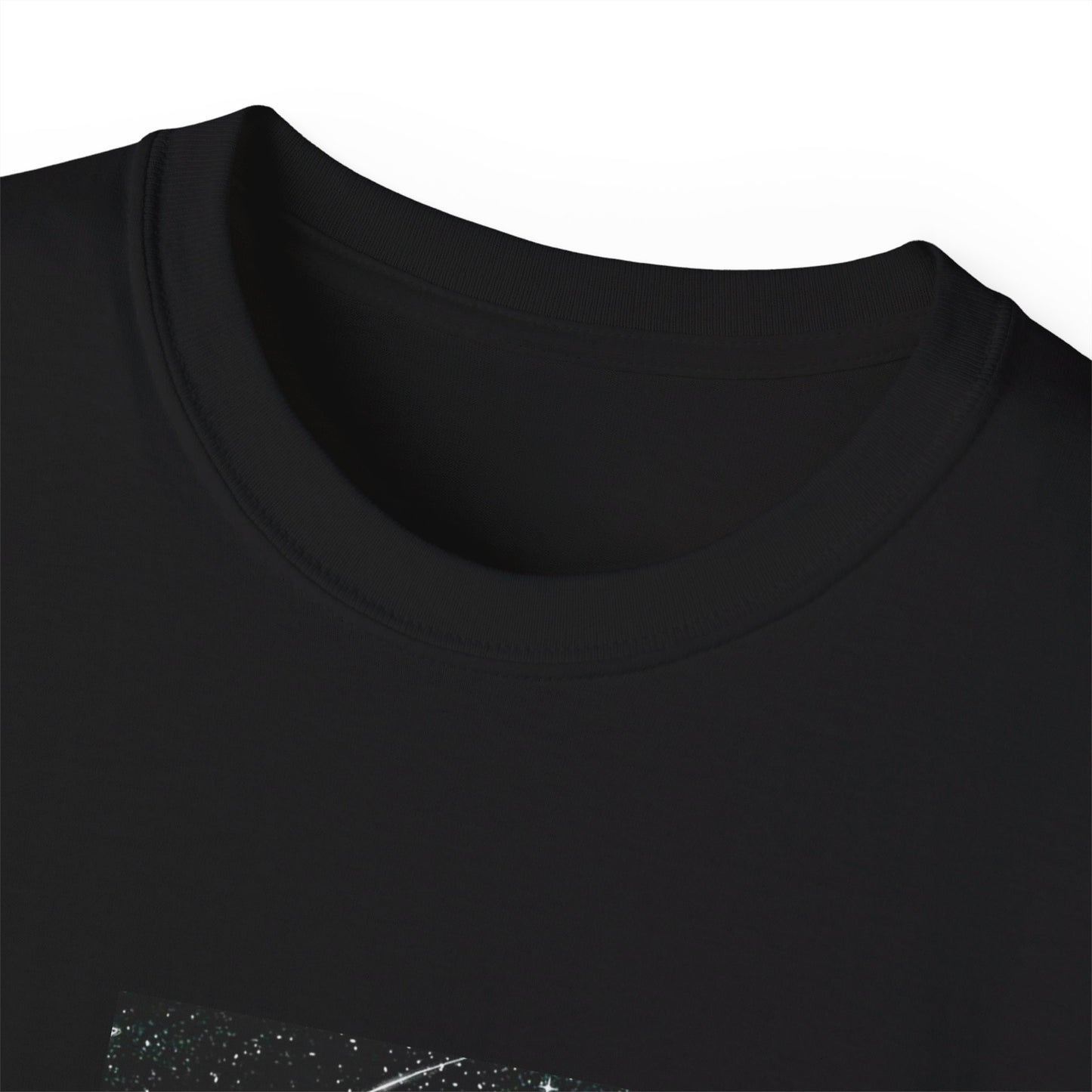 Celestial Room Black and White Art Unisex Ultra Cotton Black T-Shirt