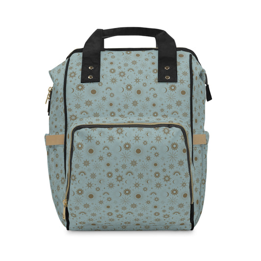 Celestial Blue Multifunctional Diaper Backpack