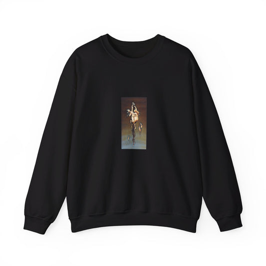 Victorian Women Vintage Art Unisex Heavy Blend™ Crewneck Sweatshirt Black