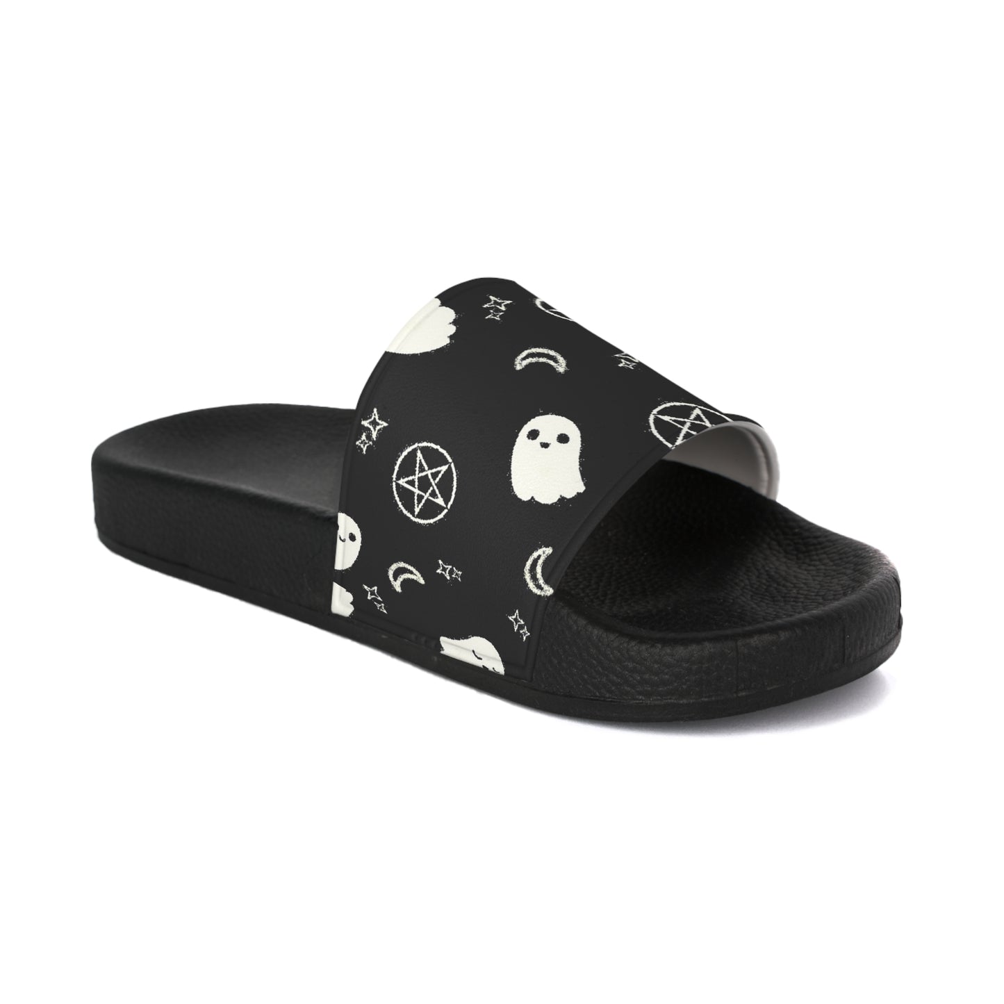 Women's Spooky Ghost Goth Slide Sandals