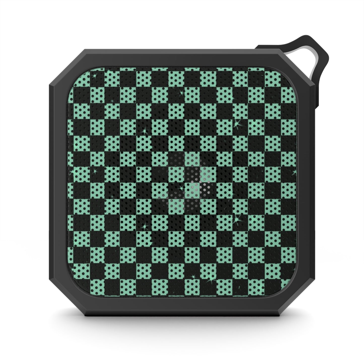 Y2K Green Checkered Pattern Blackwater Outdoor Bluetooth Speaker