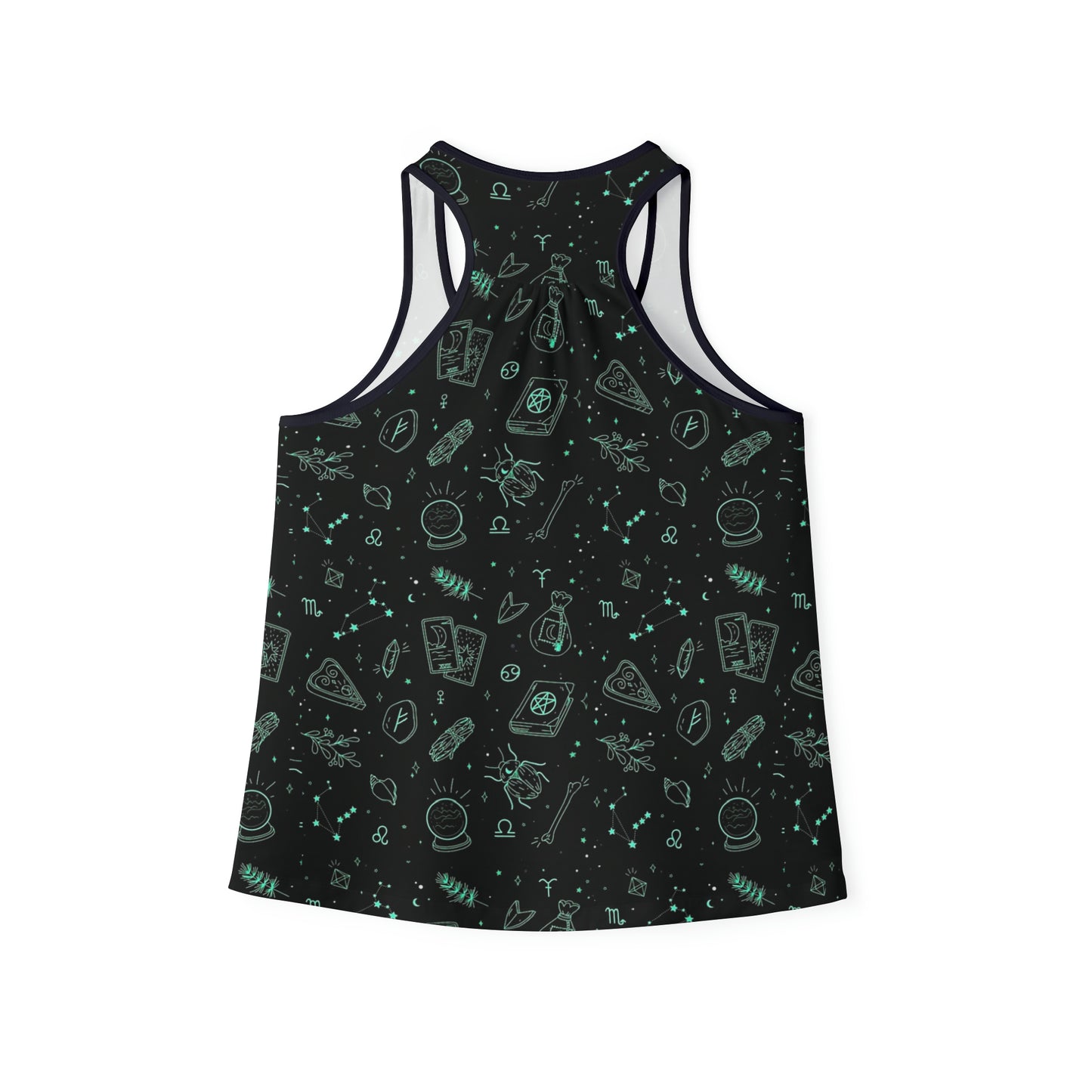 Women's Black Workout Tank Top | Neon Witchy