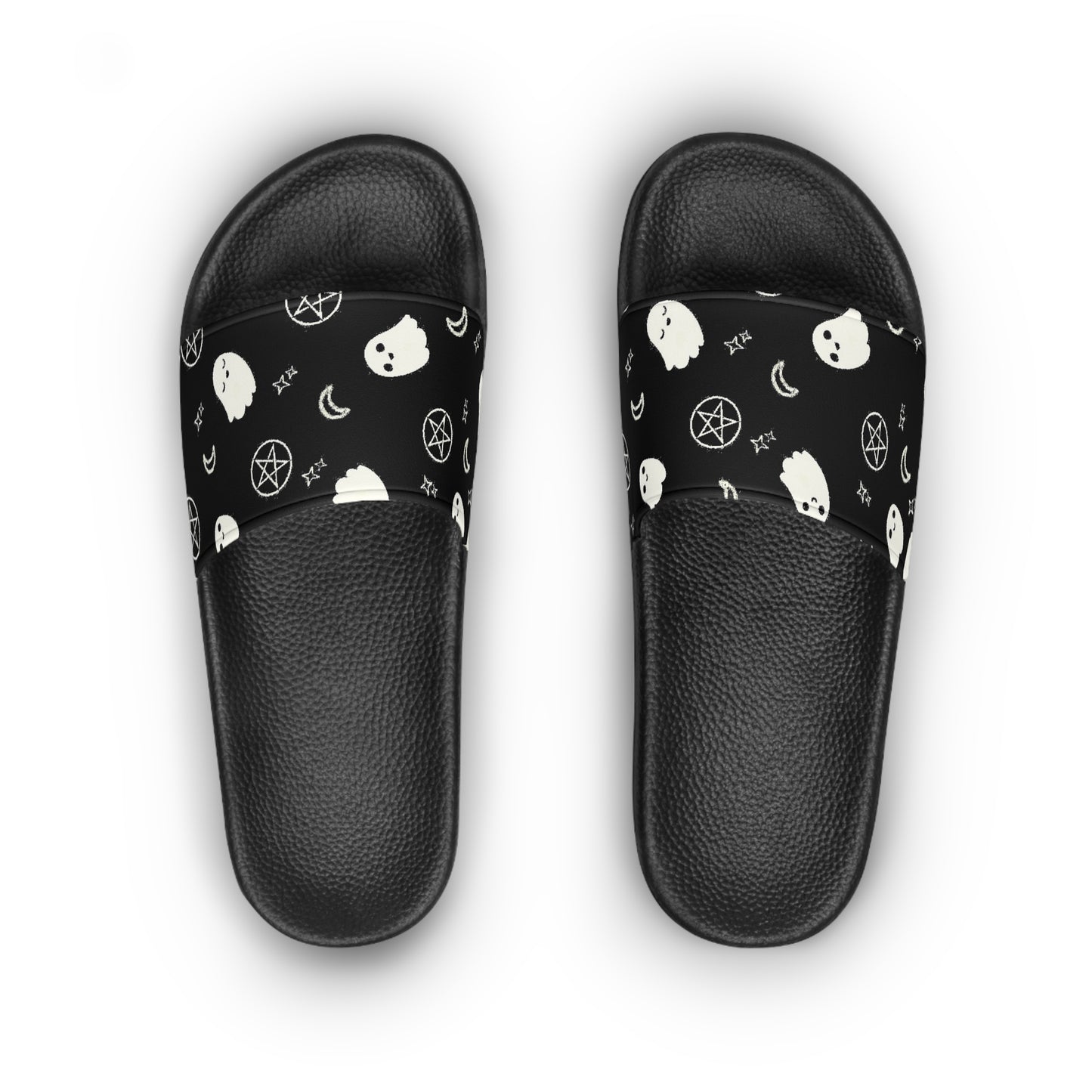 Women's Spooky Ghost Goth Slide Sandals