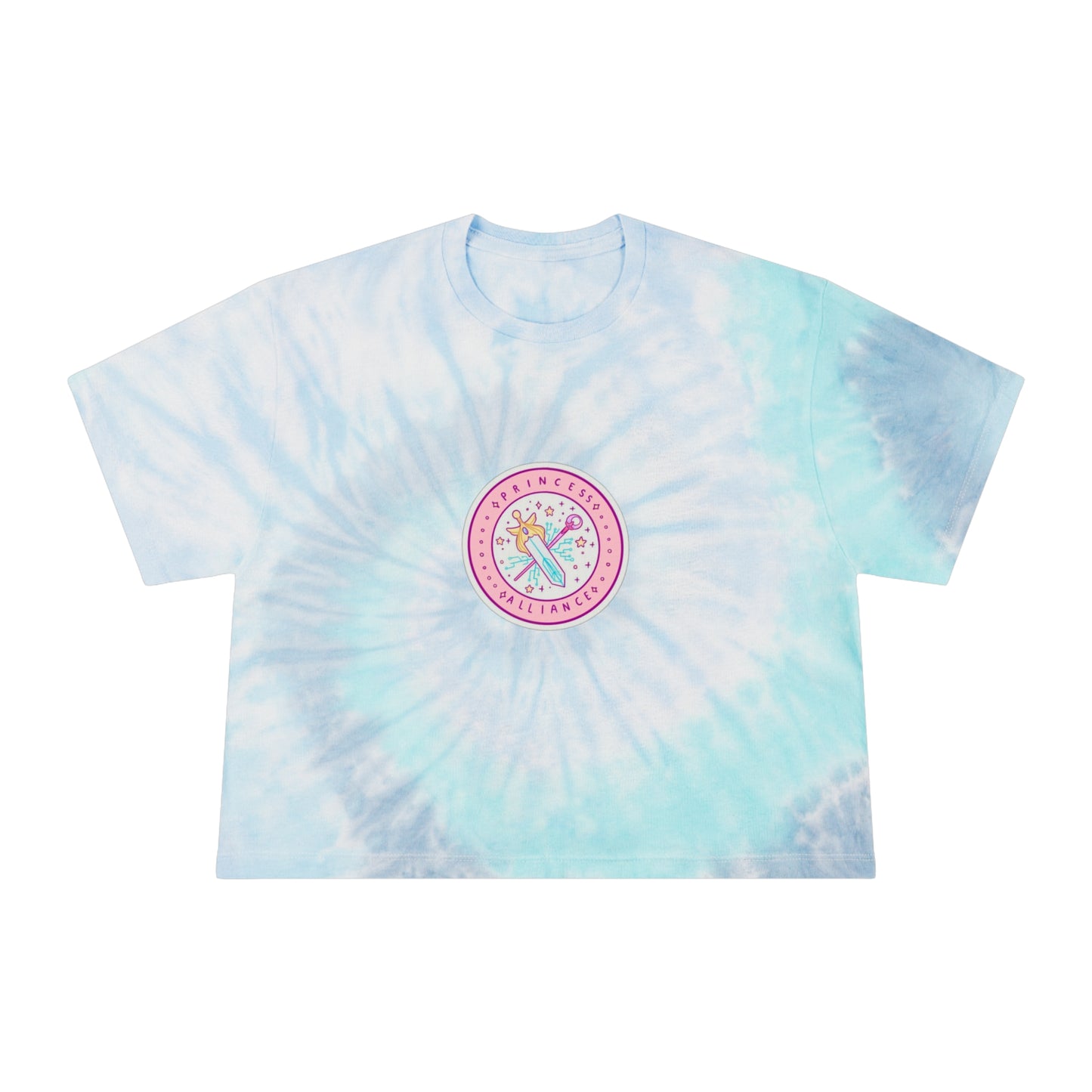 Princess Kawaii Pastel Women's Tie-Dye Crop Tee