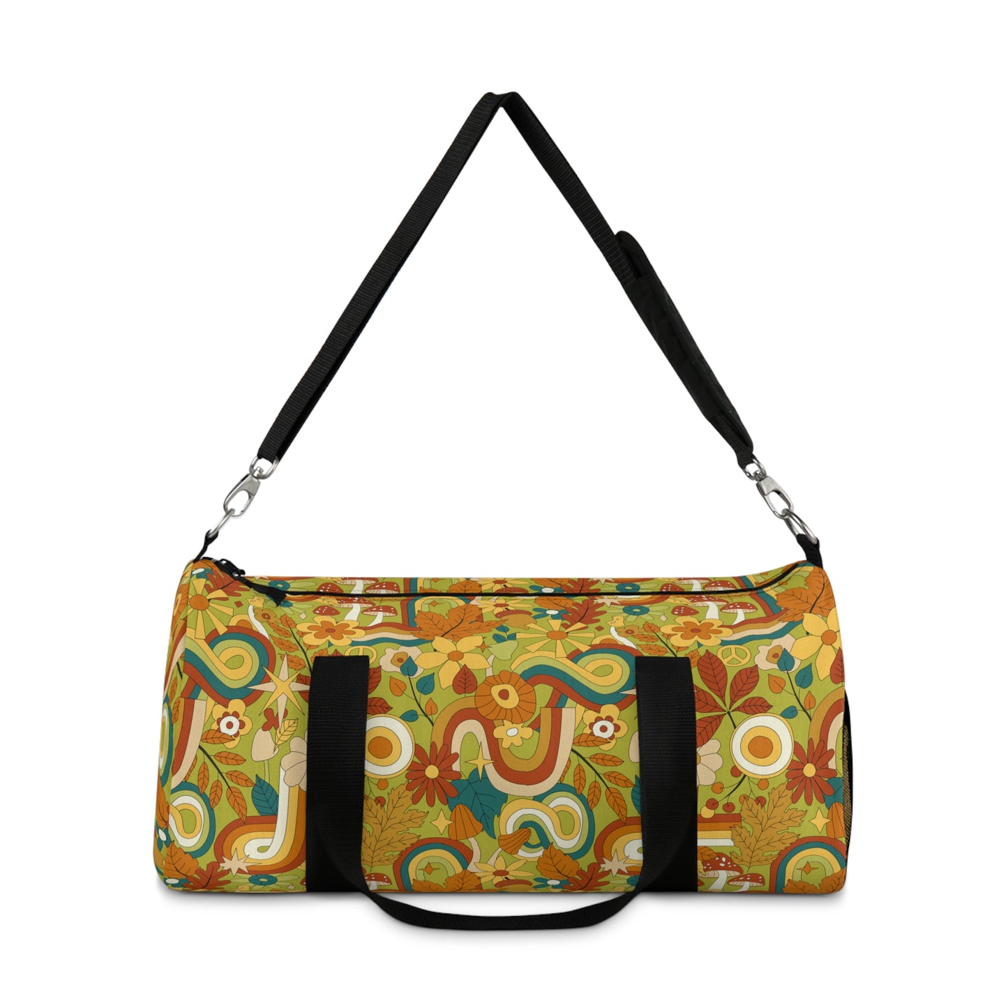 Colorful Retro Pattern Duffel Bag