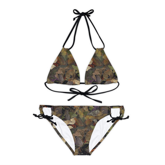 Butterfly Vintagecore Art Deco Strappy Bikini Set