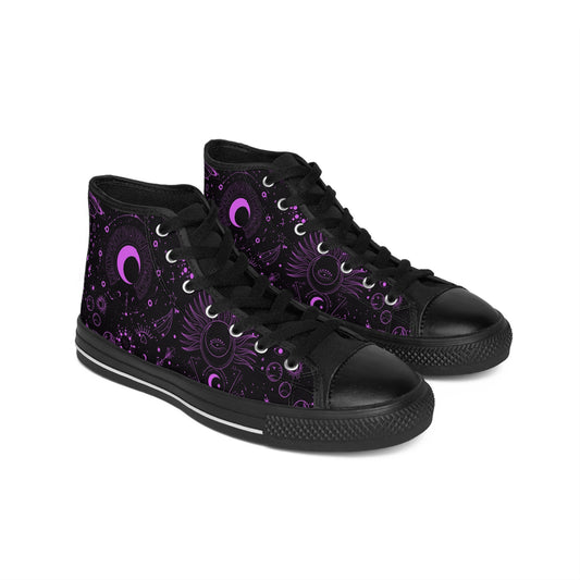 Women's Hot Pink Celestial Alt High Top Sneakers