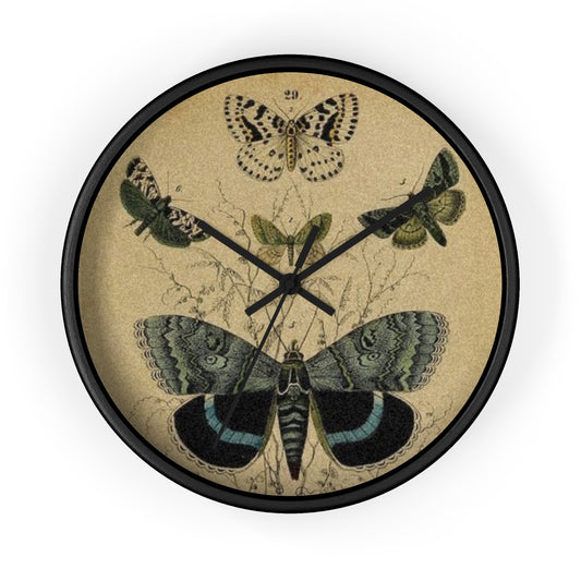 Vintage Butterfly Style Boho Wall Clock