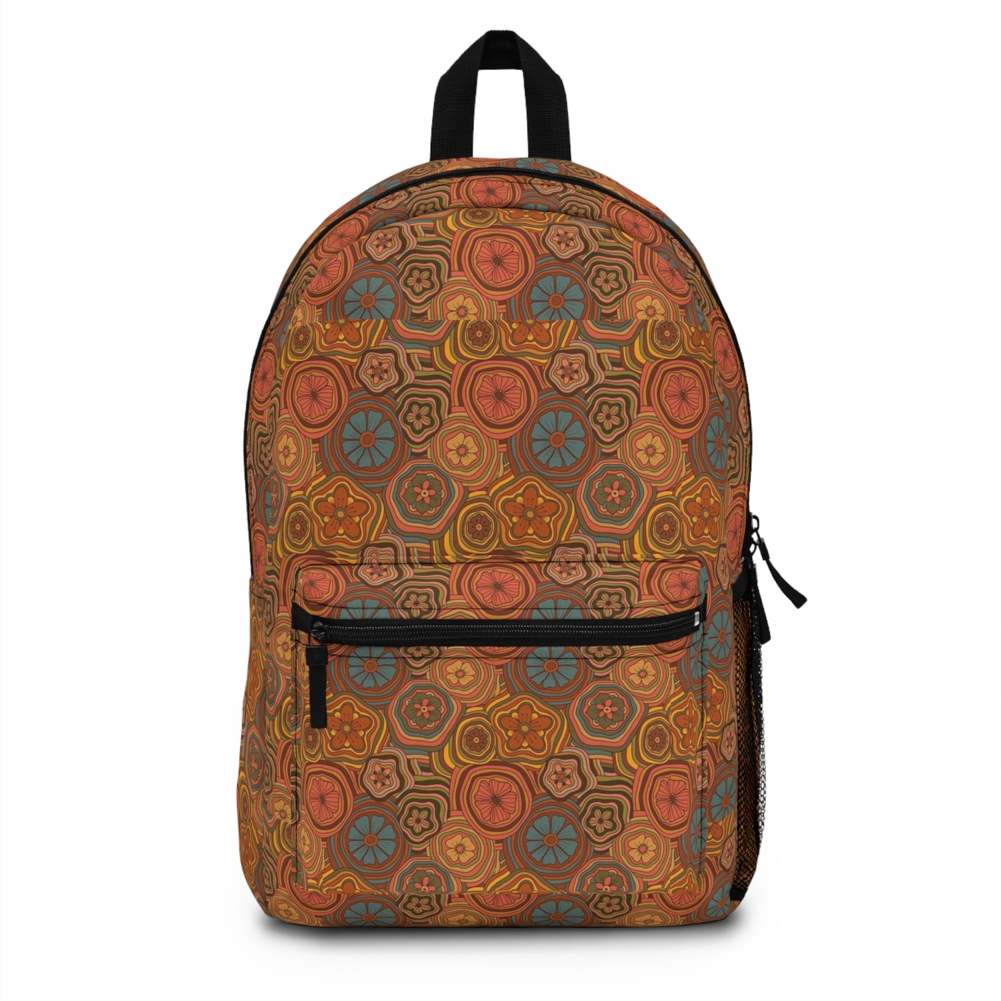 Retro Hippie Floral Backpack