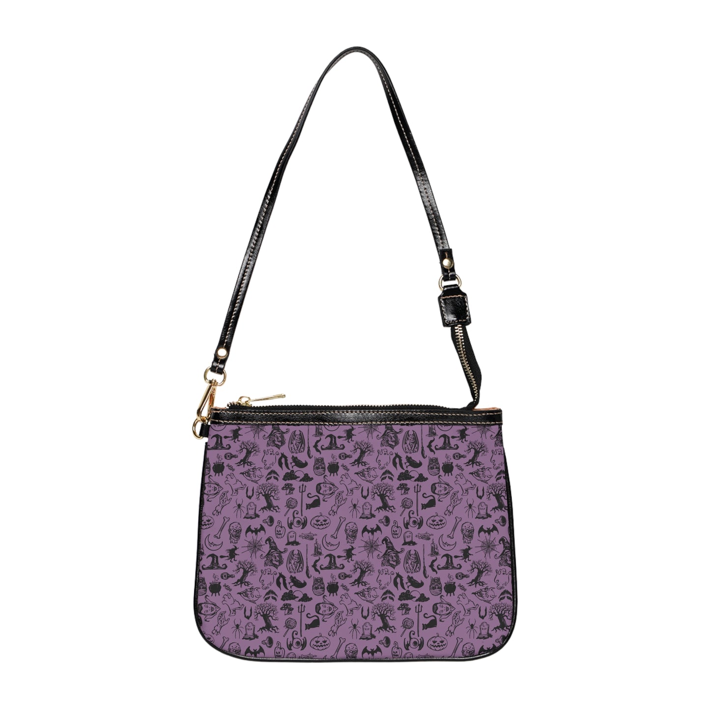 Purple Halloween Themed Small Shoulder Bag