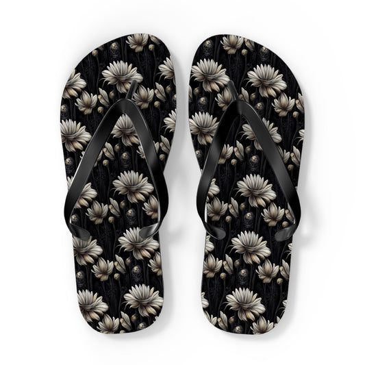 Vintage Floral Men's Flip Flops