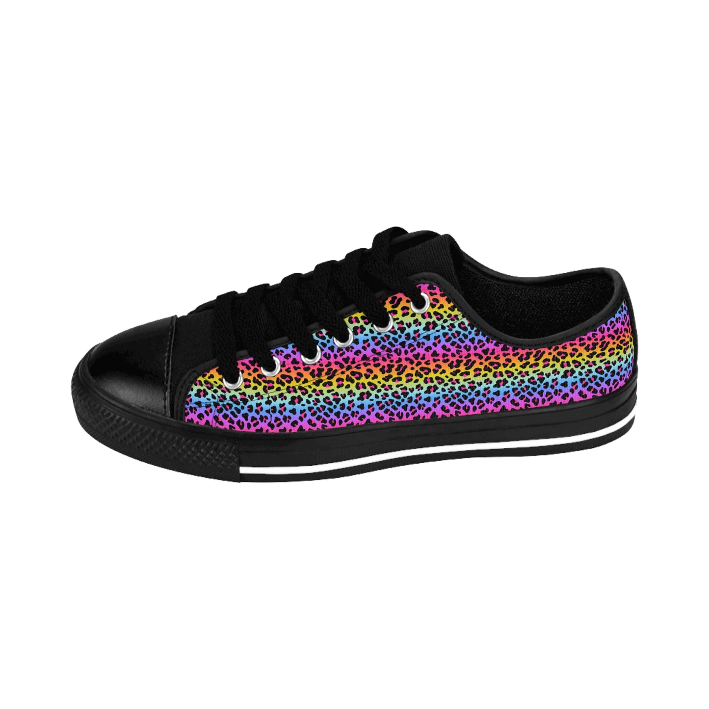 Rainbow Leopard | Women's Low Top Sneakers