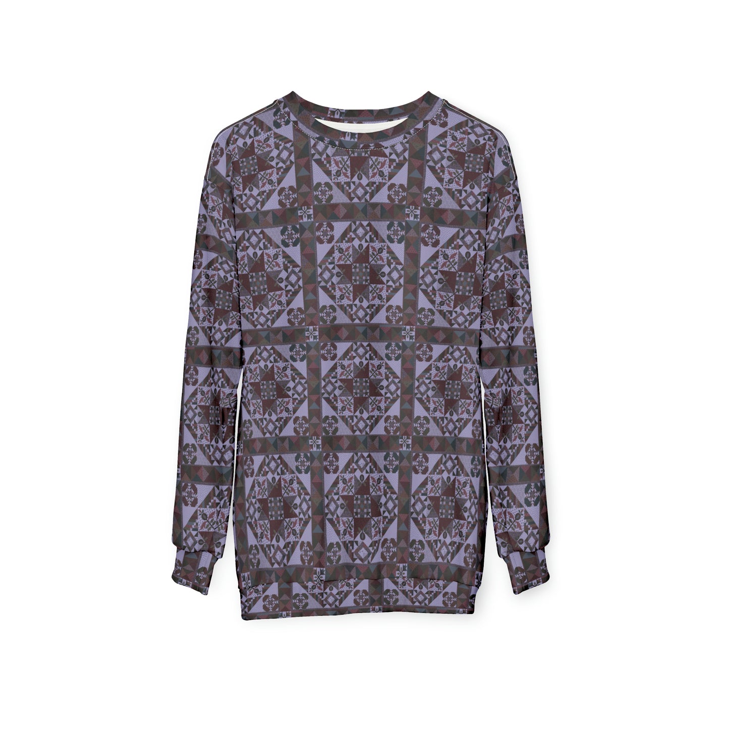 Retro Purple Pattern Retro Unisex Sweatshirt