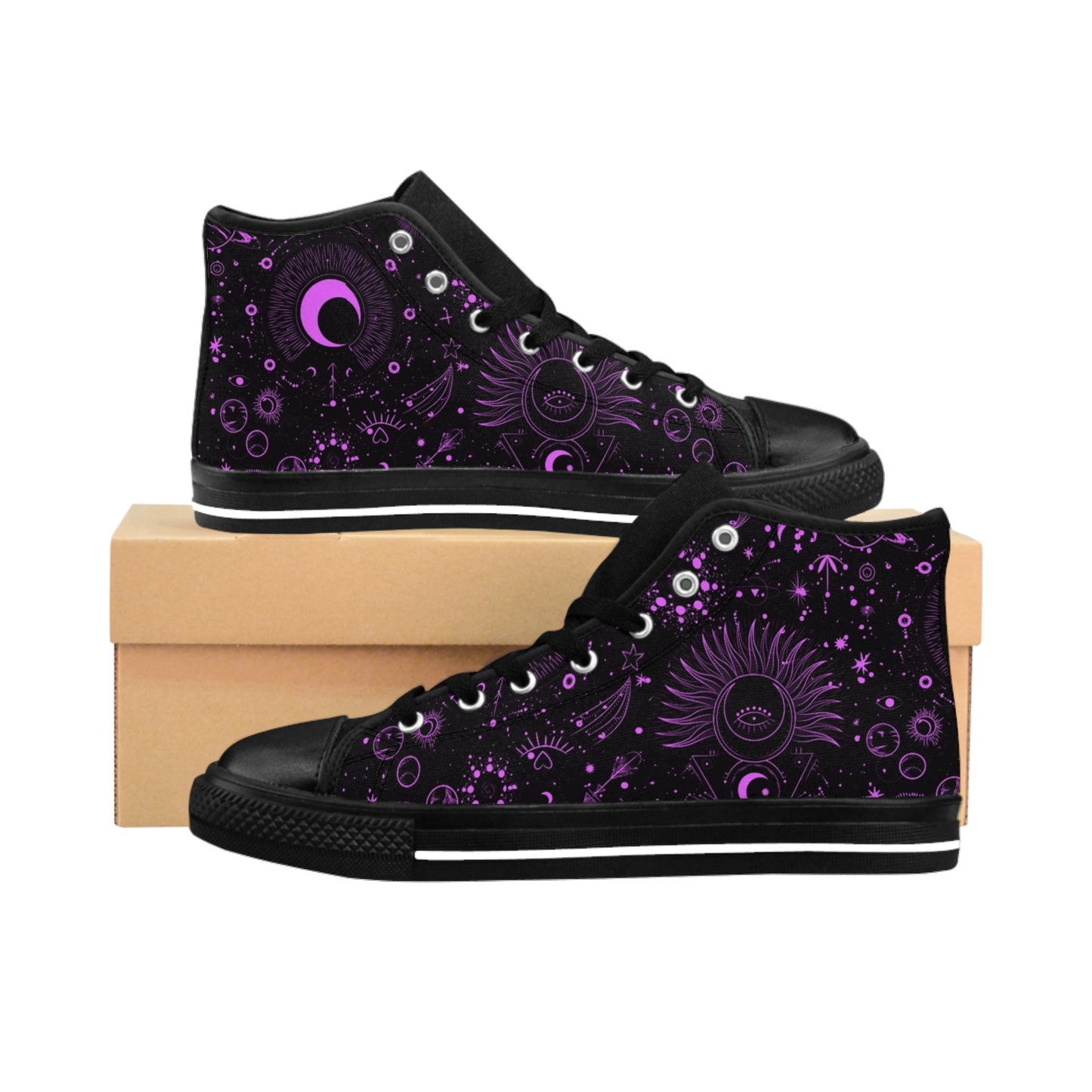 Women's Hot Pink Celestial Alt High Top Sneakers