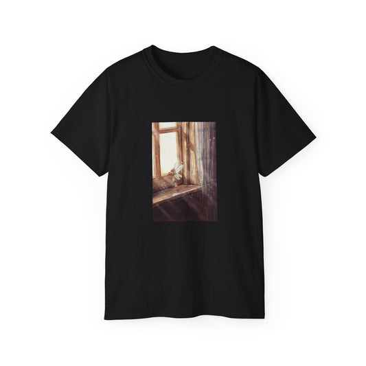 Window Fairy Vintage Unisex Ultra Cotton Black T-Shirt