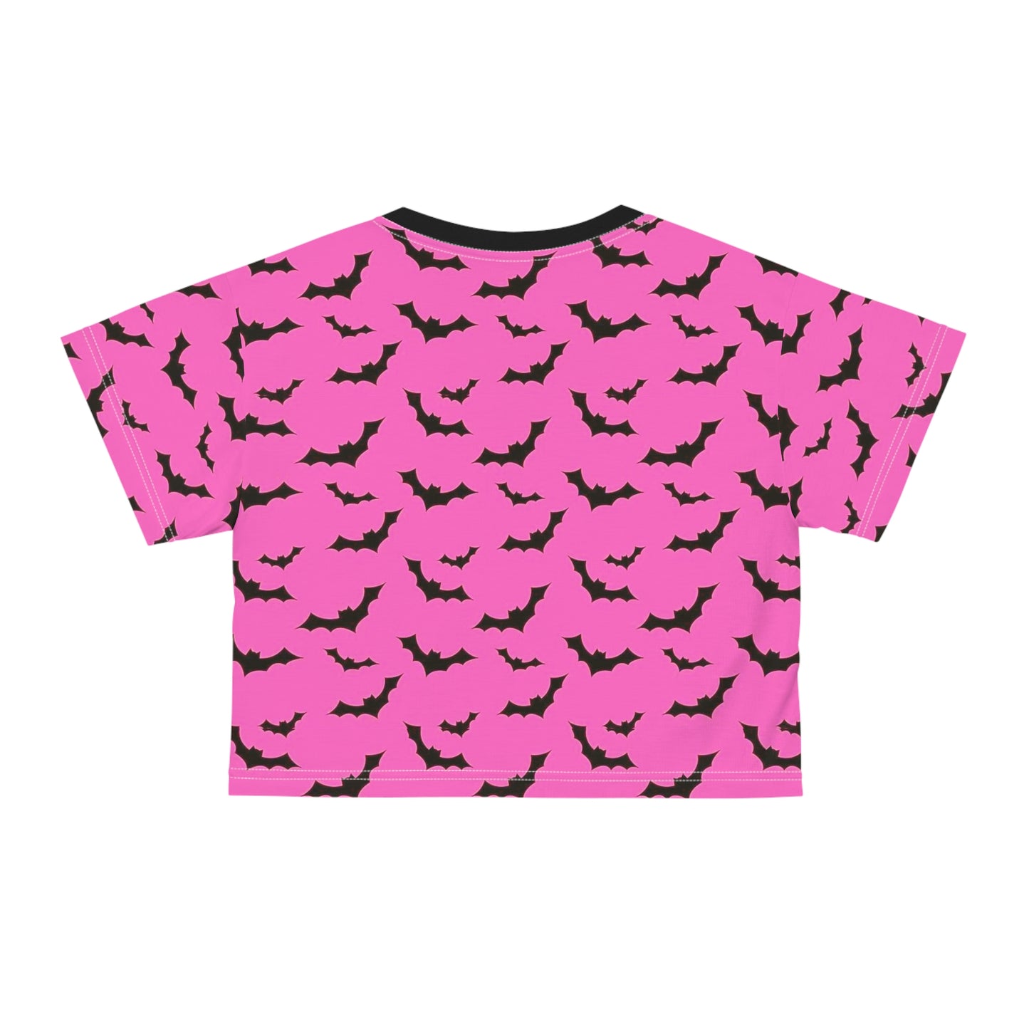 Bats Women's Hot Pink Crop Tee