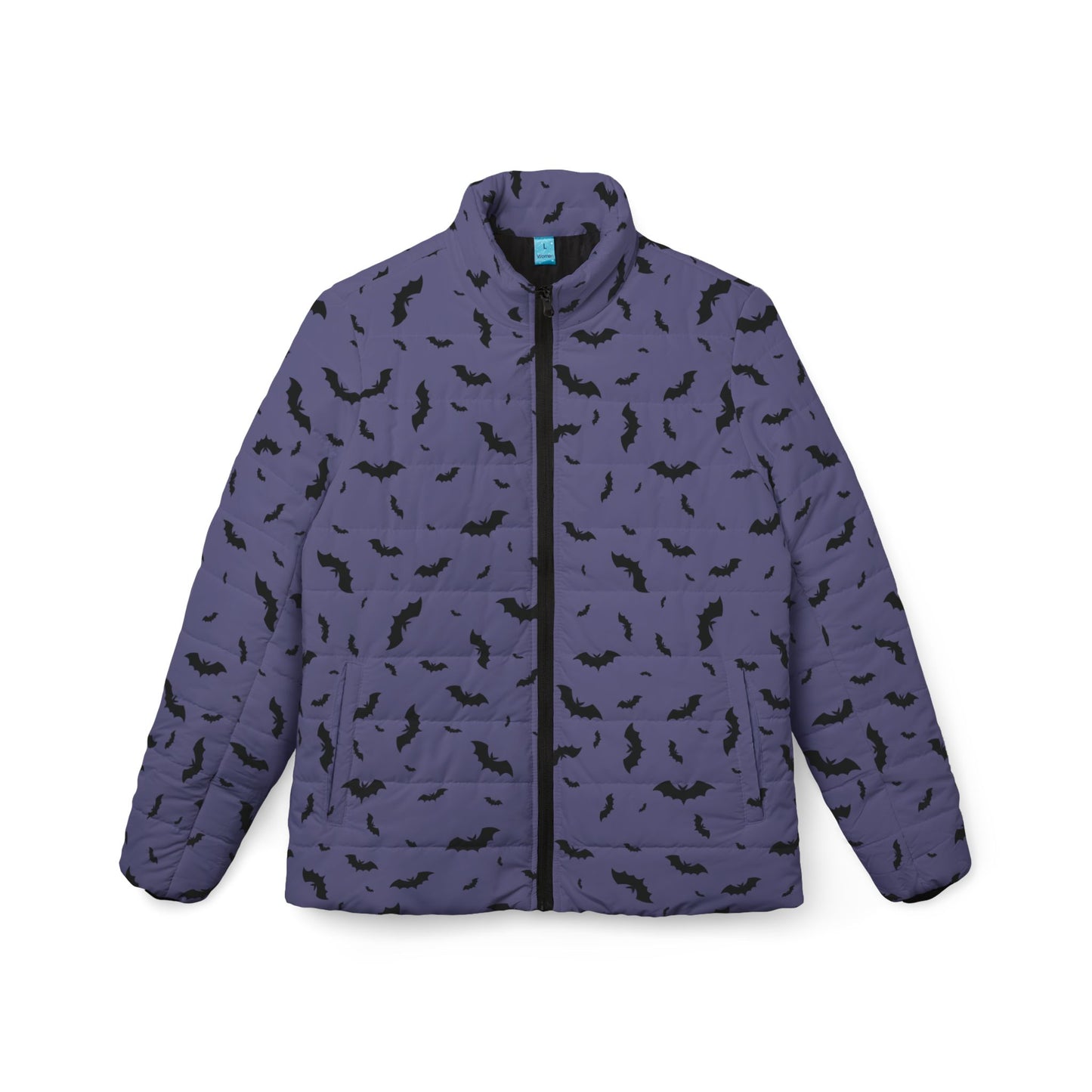 À la mode Purple Bats Women’s Puffer Jacket