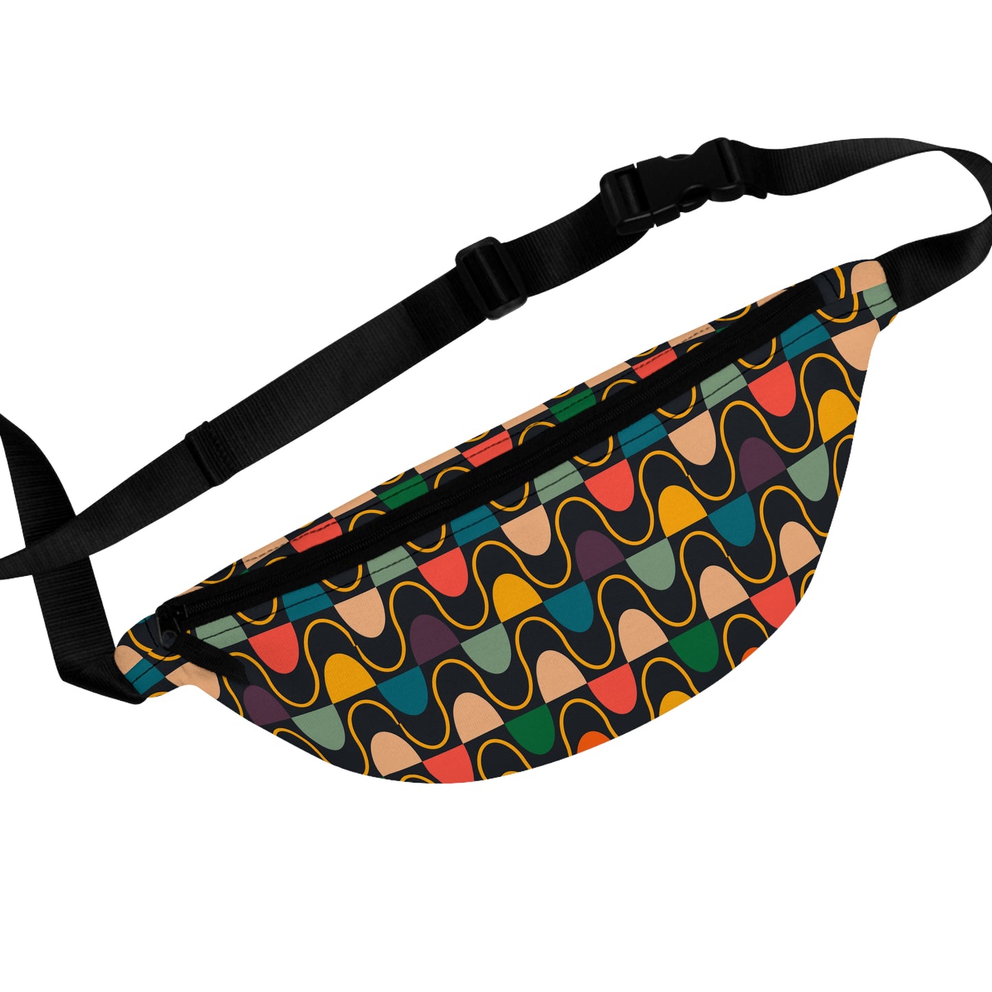 Abstract Pattern Retro Fanny Pack