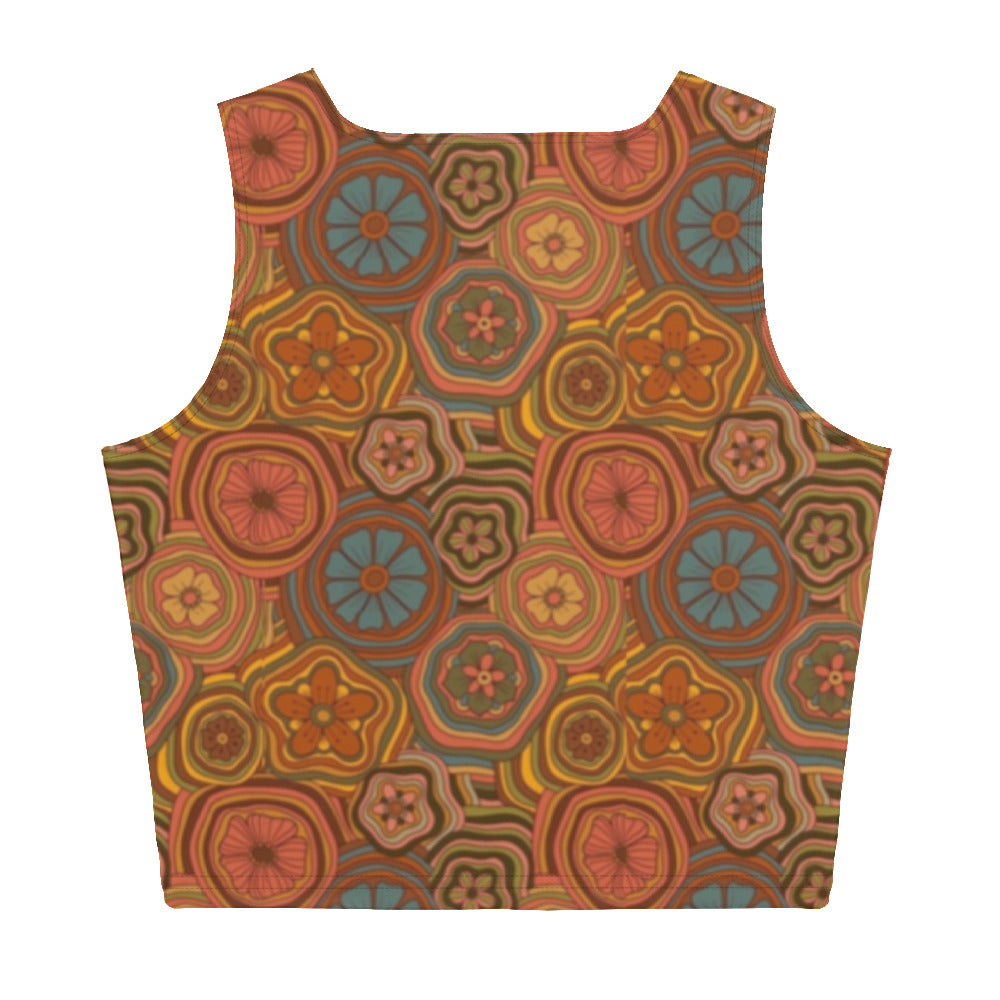 Women's Groovy Crop Tank Top