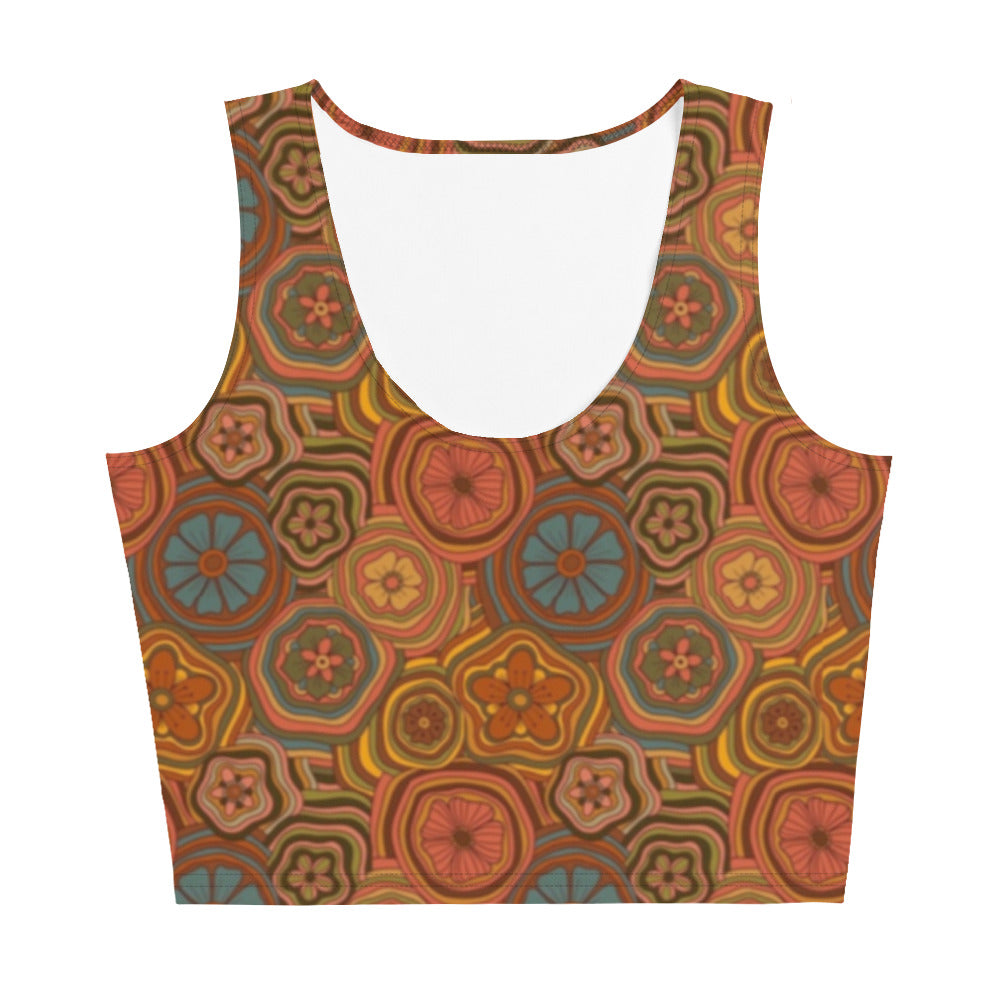 Women's Groovy Crop Tank Top